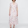 Gap × DÔEN Rochie Midi cu Flore Pintuck Gap × DÔEN Rochie Midi cu Flore Pintuck