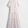 Gap × DÔEN Rochie Midi cu Flore Pintuck Gap × DÔEN Rochie Midi cu Flore Pintuck