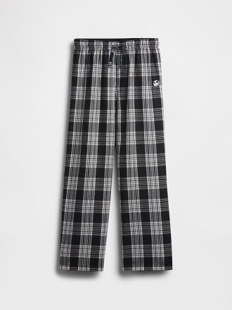 Gap × Disney Tim Burton’s The Nightmare Before Christmas Kids Skull Flannel Pants Pants