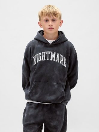Gap × Hanocul cu capota cu grafic VintageSoft pentru copii Coșmar înainte de Crăciun de la Disney Tim Burton