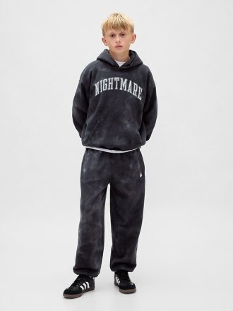 Gap × Pantaloni de jogging largi VintageSoft Skull pentru copii, The Nightmare Before Christmas, de la Disney Tim Burton