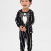 Gap × Set de pijamă din bumbac organic pentru bebeluși și copii mici, The Nightmare Before Christmas, de la Disney Tim Burton Gap × Set de pijamă din bumbac organic pentru bebeluși și copii mici, The Nightmare Before Christmas, de la Disney Tim Burton