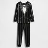 Gap × Set de pijamă din bumbac organic pentru bebeluși și copii mici, The Nightmare Before Christmas, de la Disney Tim Burton Gap × Set de pijamă din bumbac organic pentru bebeluși și copii mici, The Nightmare Before Christmas, de la Disney Tim Burton