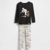Gap × Set pijama de Halloween pentru bebeluși și copii mici din bumbac periat organic Gap × Set pijama de Halloween pentru bebeluși și copii mici din bumbac periat organic