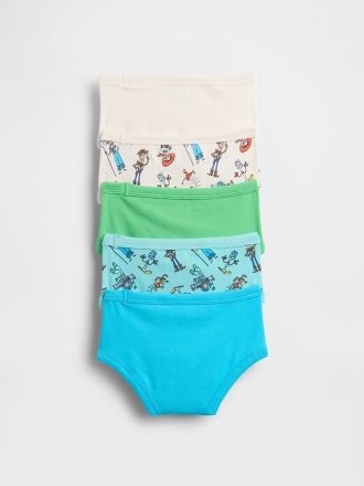 Gap × Slip din bumbac elastic elastic pentru copii mici Disney (pachet de 5)
