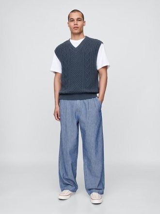 Gap × Vestă de pulover din tricot cu cablu Malbon