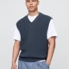 Gap × Vestă de pulover din tricot cu cablu Malbon Gap × Vestă de pulover din tricot cu cablu Malbon