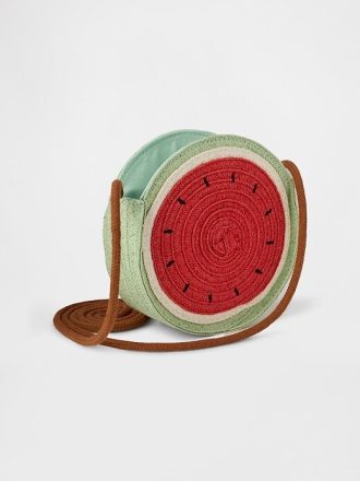 Geantă de paie cu pepene verde pentru copii