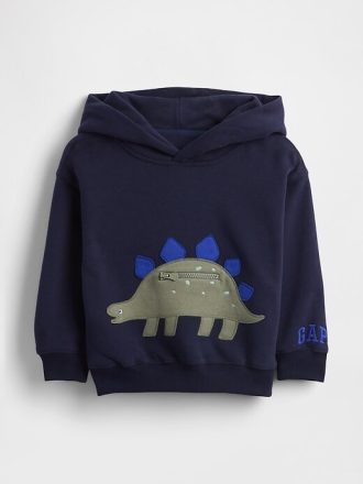 Hanocă cu capotă VintageSoft Dino-Pocket pentru bebeluși și copii mici