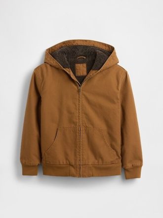 Hanocă din denim din pânză căptușită cu Sherpa pentru copii