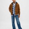 Hanocă din denim din pânză căptușită cu Sherpa pentru copii