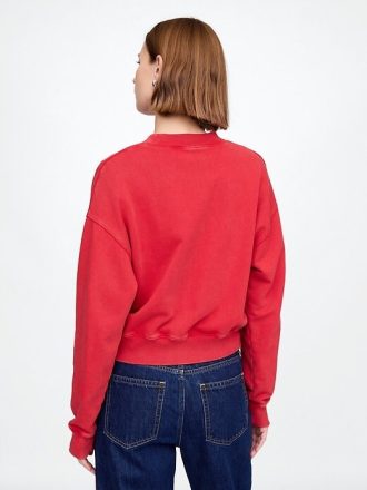 Hanorac crop French Terry cu greutate mare