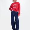 Hanorac crop French Terry cu greutate mare