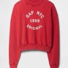Hanorac crop French Terry cu greutate mare