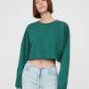 Hanorac crop supradimensionat French Terry Hanorac crop supradimensionat French Terry