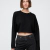 Hanorac crop supradimensionat French Terry Hanorac crop supradimensionat French Terry