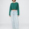 Hanorac crop supradimensionat French Terry Hanorac crop supradimensionat French Terry