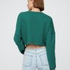 Hanorac crop supradimensionat French Terry Hanorac crop supradimensionat French Terry