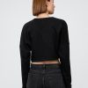 Hanorac crop supradimensionat French Terry Hanorac crop supradimensionat French Terry
