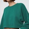 Hanorac crop supradimensionat French Terry Hanorac crop supradimensionat French Terry