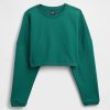 Hanorac crop supradimensionat French Terry Hanorac crop supradimensionat French Terry