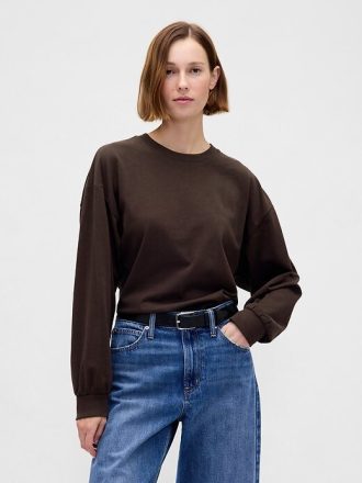 Hanorac crop VintageSoft din bumbac organic