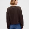Hanorac crop VintageSoft din bumbac organic Hanorac crop VintageSoft din bumbac organic