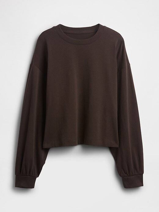 Hanorac crop VintageSoft din bumbac organic Hanorac crop VintageSoft din bumbac organic