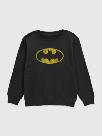 Hanorac DC Comics Batman Vintage Logo Graphic Crew Gate pentru copii