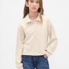 Hanorac polo cu dantelă din French Terry pentru copii Hanorac polo cu dantelă din French Terry pentru copii