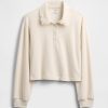 Hanorac polo cu dantelă din French Terry pentru copii Hanorac polo cu dantelă din French Terry pentru copii