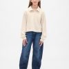 Hanorac polo cu dantelă din French Terry pentru copii Hanorac polo cu dantelă din French Terry pentru copii