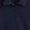Hanorac polo cu dantelă din French Terry pentru copii Hanorac polo cu dantelă din French Terry pentru copii