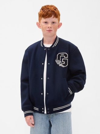jachet bomber cu logo varsity pentru copii 1 330x440 - Jachetă bomber cu logo Varsity pentru copii