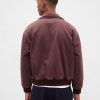 Jachetă bomber din twill spălat Jachetă bomber din twill spălat