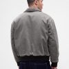 Jachetă bomber din twill spălat Jachetă bomber din twill spălat