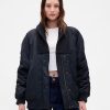 Jachetă bomber supradimensionată cu garnituri din tricot Jachetă bomber supradimensionată cu garnituri din tricot