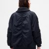 Jachetă bomber supradimensionată cu garnituri din tricot Jachetă bomber supradimensionată cu garnituri din tricot