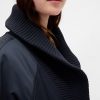 Jachetă bomber supradimensionată cu garnituri din tricot Jachetă bomber supradimensionată cu garnituri din tricot
