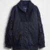 Jachetă bomber supradimensionată cu garnituri din tricot Jachetă bomber supradimensionată cu garnituri din tricot