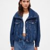 Jachetă Bubble supradimensionată din denim Jachetă Bubble supradimensionată din denim