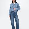 Jachetă Crop UltraSoft Icon Denim