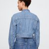 Jachetă Crop UltraSoft Icon Denim