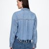 Jachetă Crop UltraSoft Icon Denim
