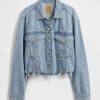 Jachetă Crop UltraSoft Icon Denim