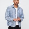 Jachetă de antrenore din denim check Jachetă de antrenore din denim check