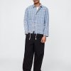 Jachetă de antrenore din denim check Jachetă de antrenore din denim check
