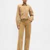 Jachetă de cămașă crop din denim Jachetă de cămașă crop din denim