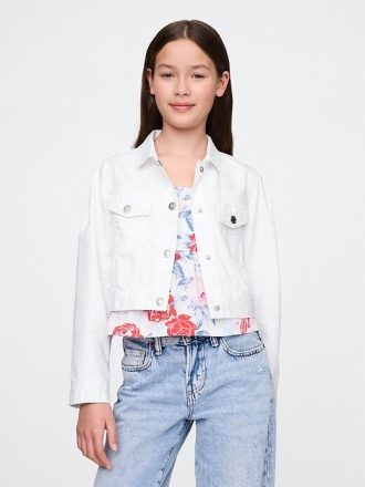 Jachetă Denim Crop pentru copii