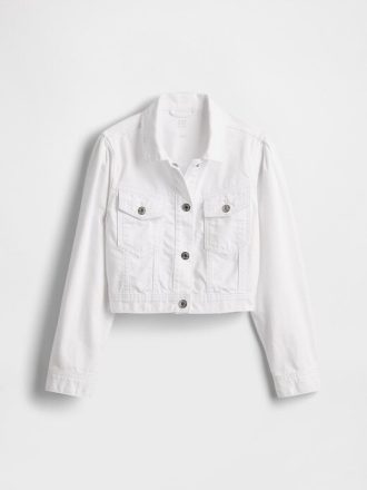 Jachetă Denim Crop pentru copii